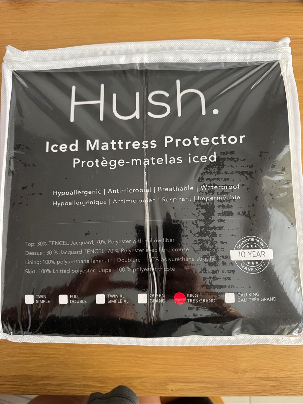 Hush iced mattress protector king